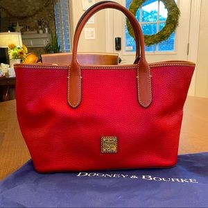 Dooney & Bourke red pebble Brielle tote